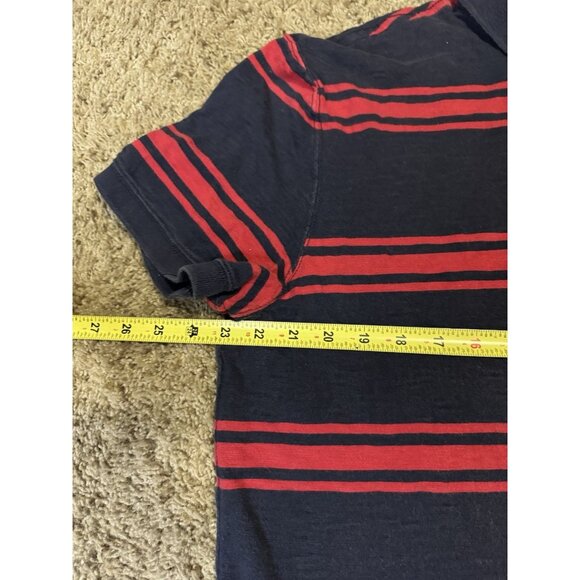 AMERICAN EAGLE Striped Polo Shirt Vintage Fit Rugby Preppy Casual Y2k 90s 2XL - Picture 6 of 7